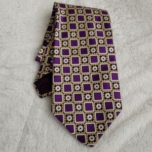 Vintage Mens Purple Tie